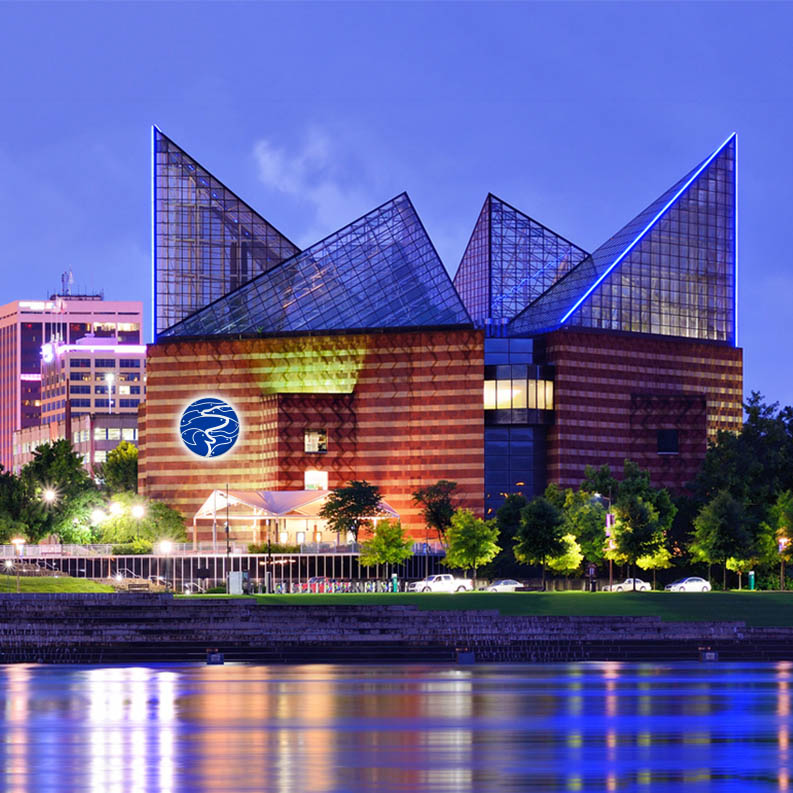 Tennessee Aquarium in Chattanooga, reception venue for POWA 2026